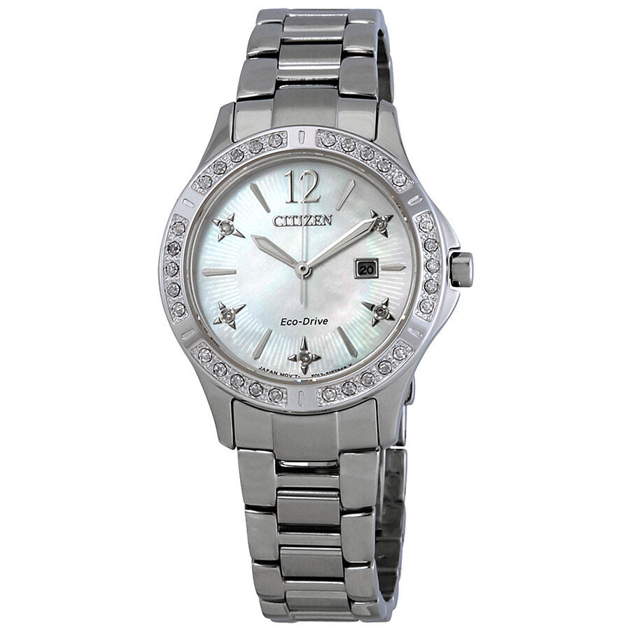 Citizen Elektra Diamond White Mother of Pearl Dial Ladies Watch