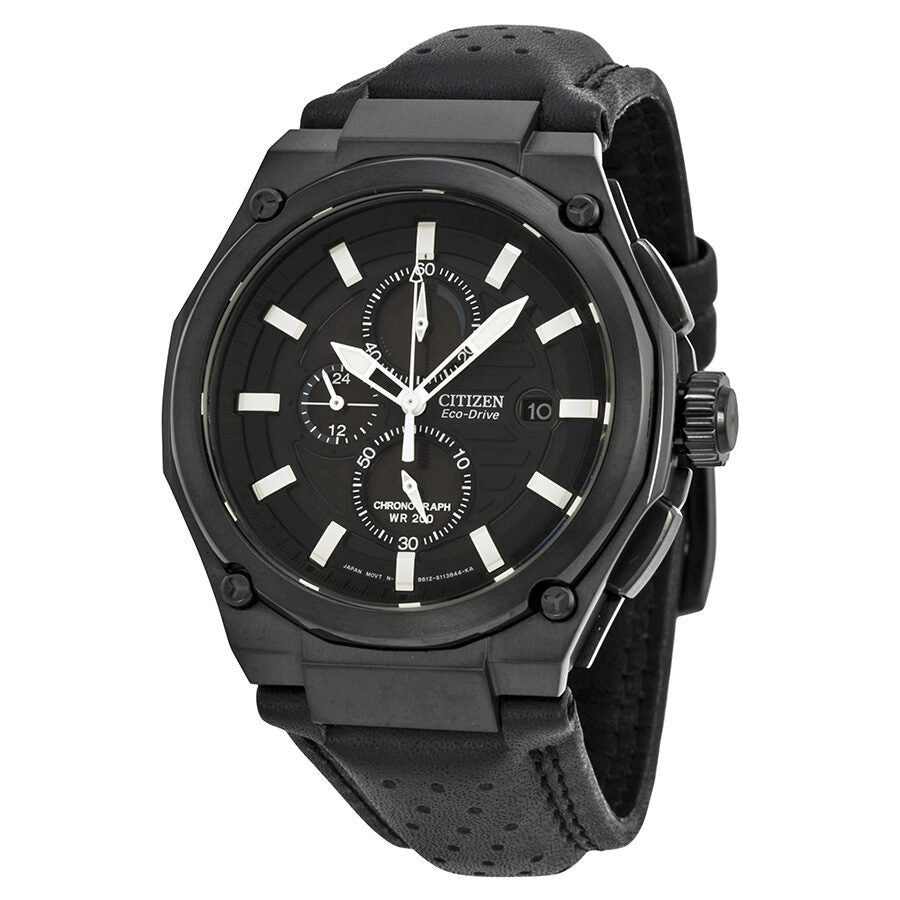 Chronograph Citizen Eco Drive Negro Reloj De Hombre Citizen Brycen