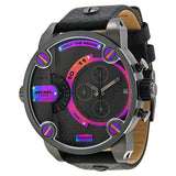 Diesel Bass Ass Chronograph Grey and Rainbow Dial Stainless Steel Men's Watch #DZ7270 - Watches of America