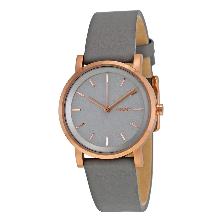 Dkny leather strap 2025 watch ladies