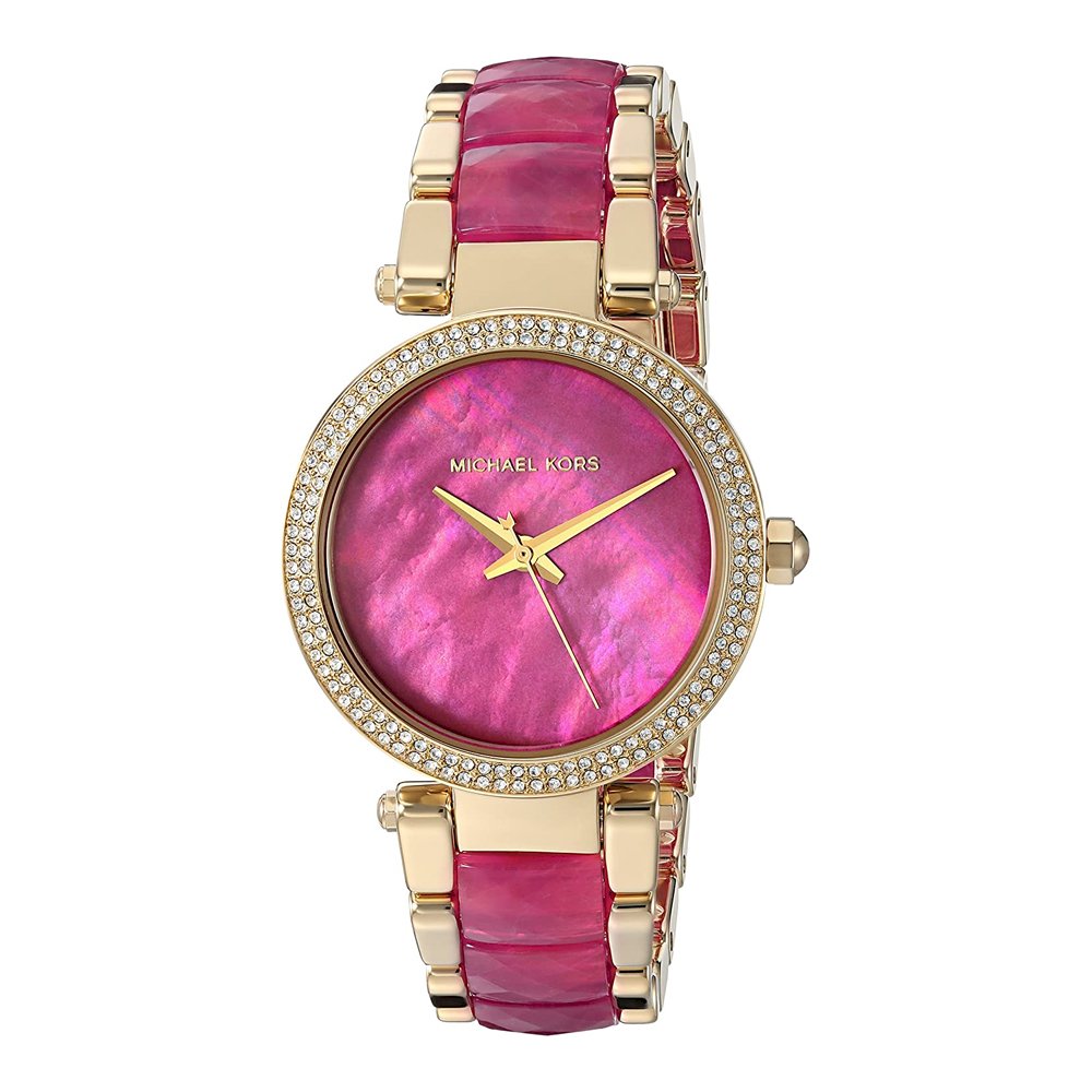 【新品】MICHAEL KORS MK6490 レディース 腕時計 Michael Kors Parker Pink Mother Of Pearl Dial Ladies Watch