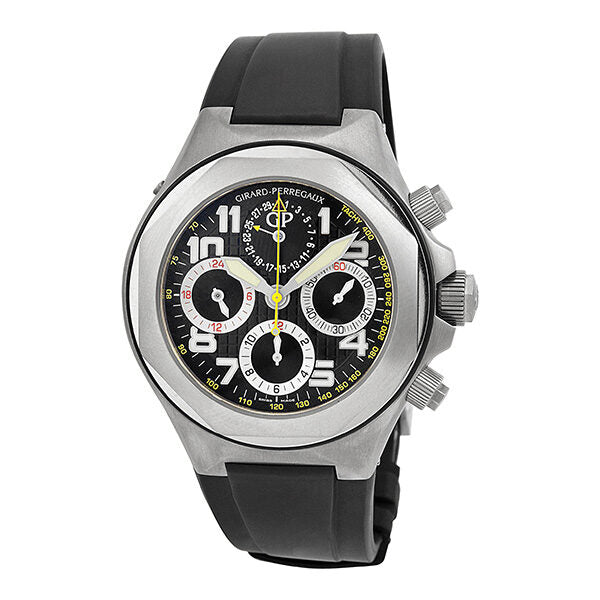 Girard Perregaux Laureato EVO3 Titanio Negro Goma Hombre Reloj