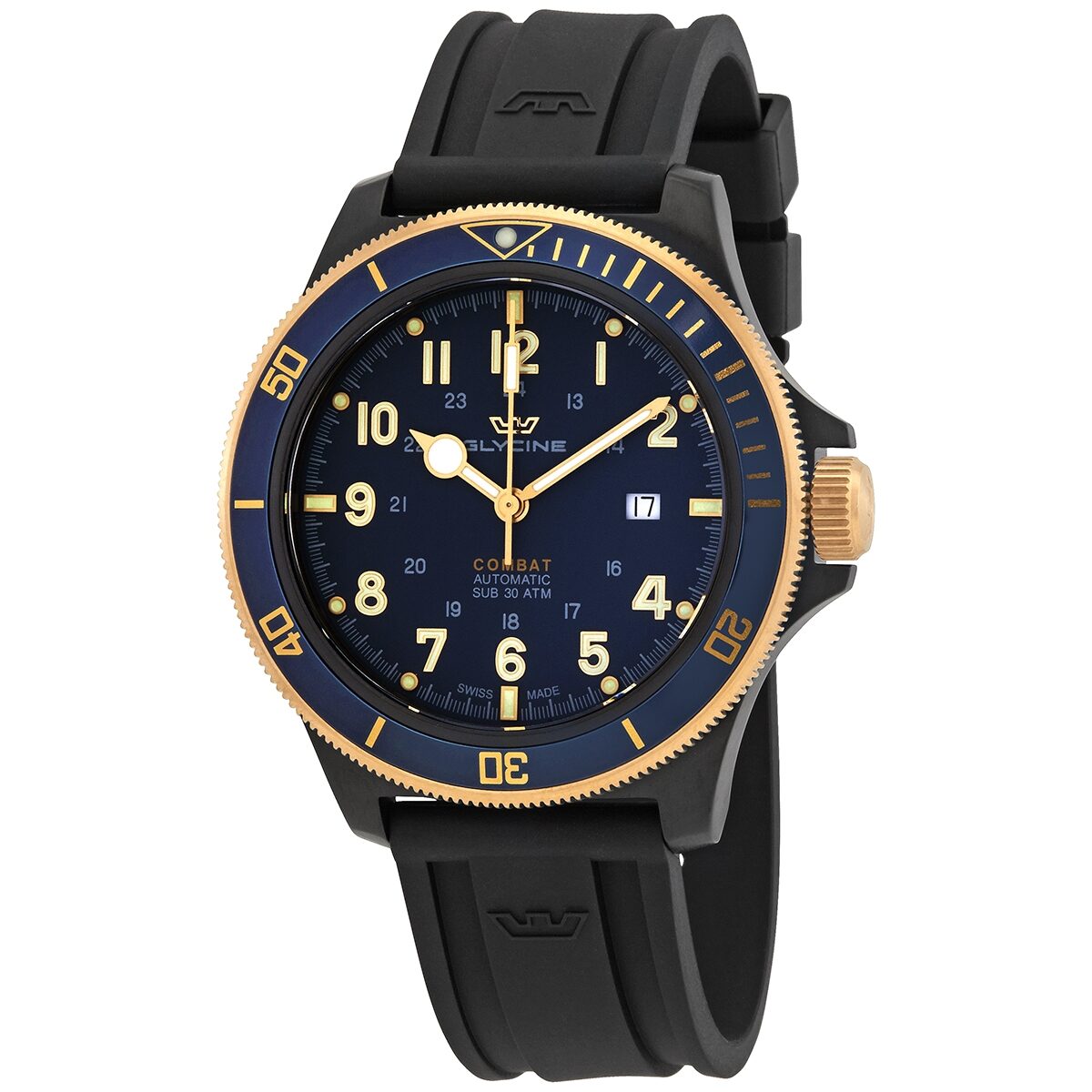 Glycine combat best sale sub blue dial