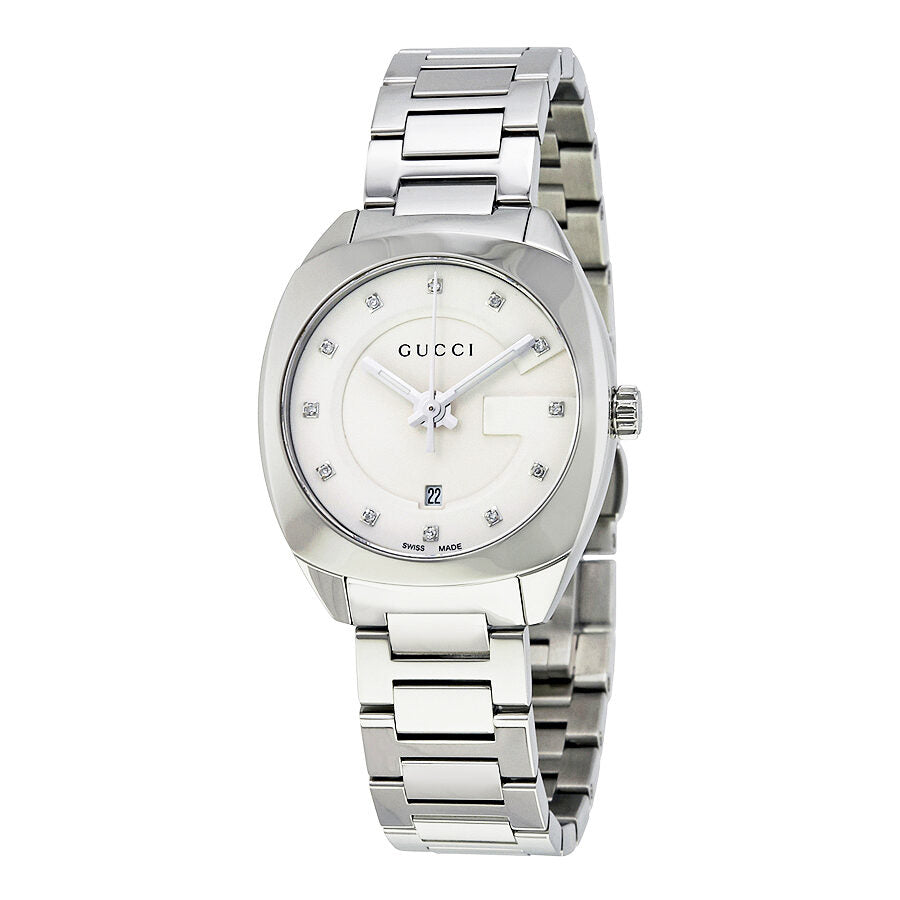 稀少 GUCCI(グッチ) GG2570 White Dial Diamonds Ladies Watch Gucci GG2570 White Dial Diamond Ladies Watch YA142504