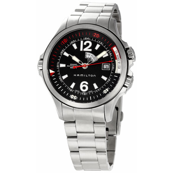 Hamilton Khaki Navy GMT Men's Watch H77555135 – Watches of America