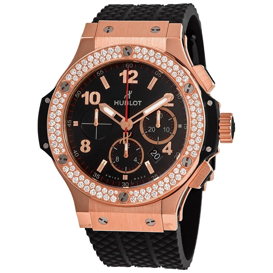 Hublot Big Bang 18kt Rose Gold Automatic Chronograph Diamond Reloj