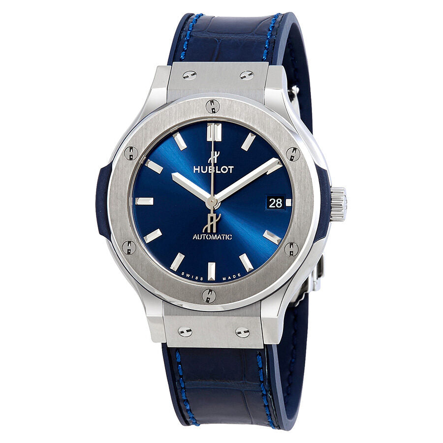 Hublot Classic Fusion Automatic Blue Sunray Dial Titanium 38mm