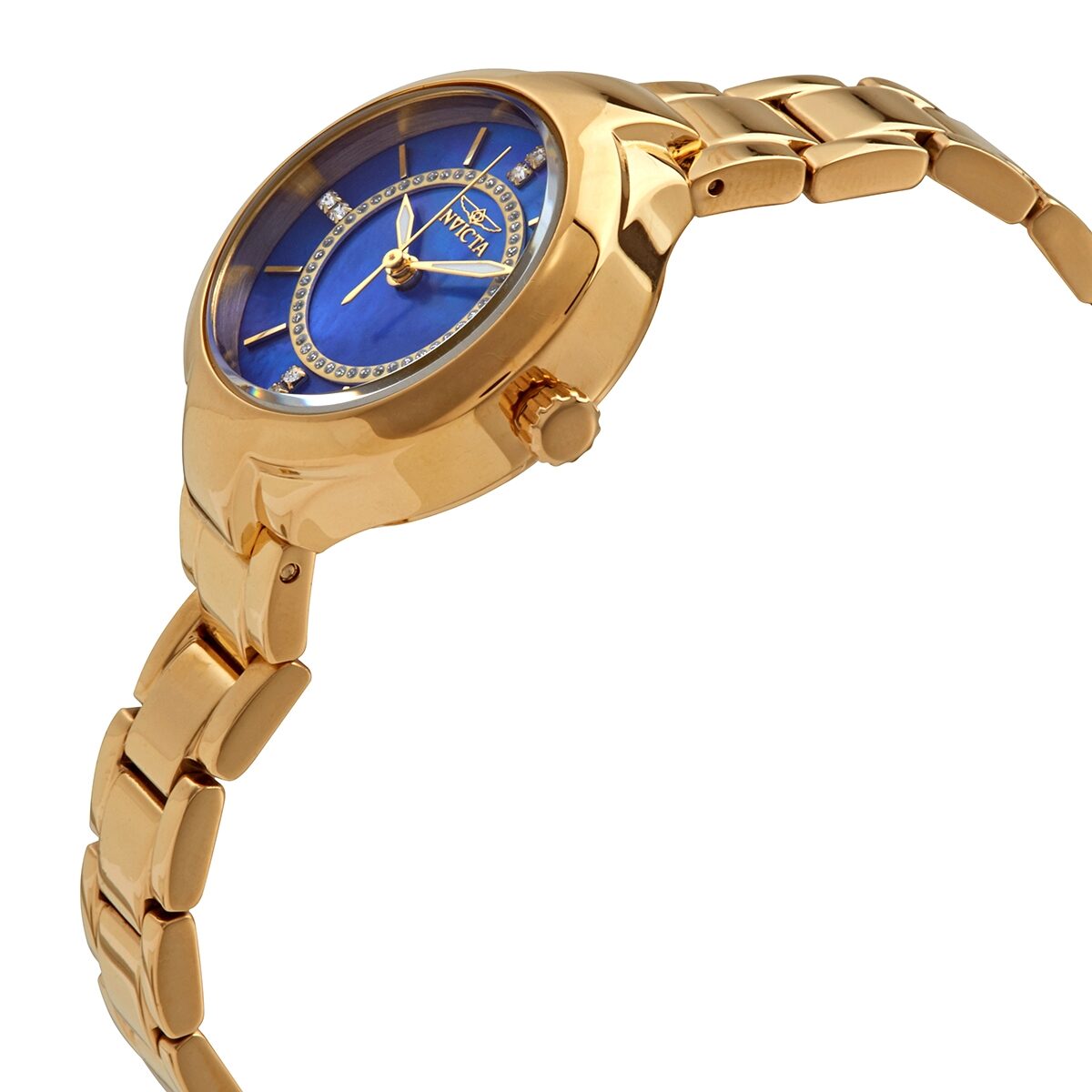 Invicta Angel Crystal Blue Mother of Pearl Dial Ladies Watch and Bracelet Set #29323 - Watches of America #2