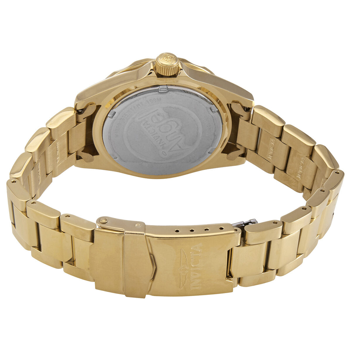 Invicta Angel Quartz Crystal Gold Dial Ladies Watch #28680 - Watches of America #3