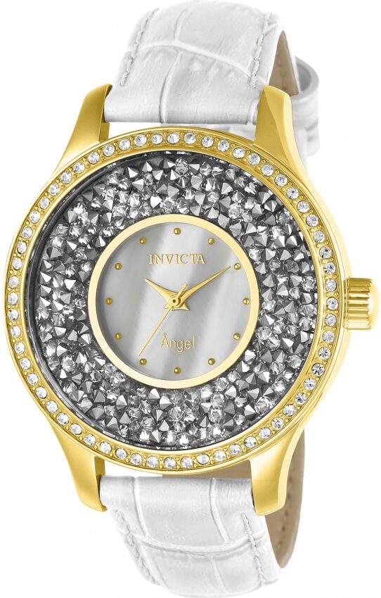 Invicta Angel White Mother of Pearl Dial Ladies Watch #24589 - Watches of America