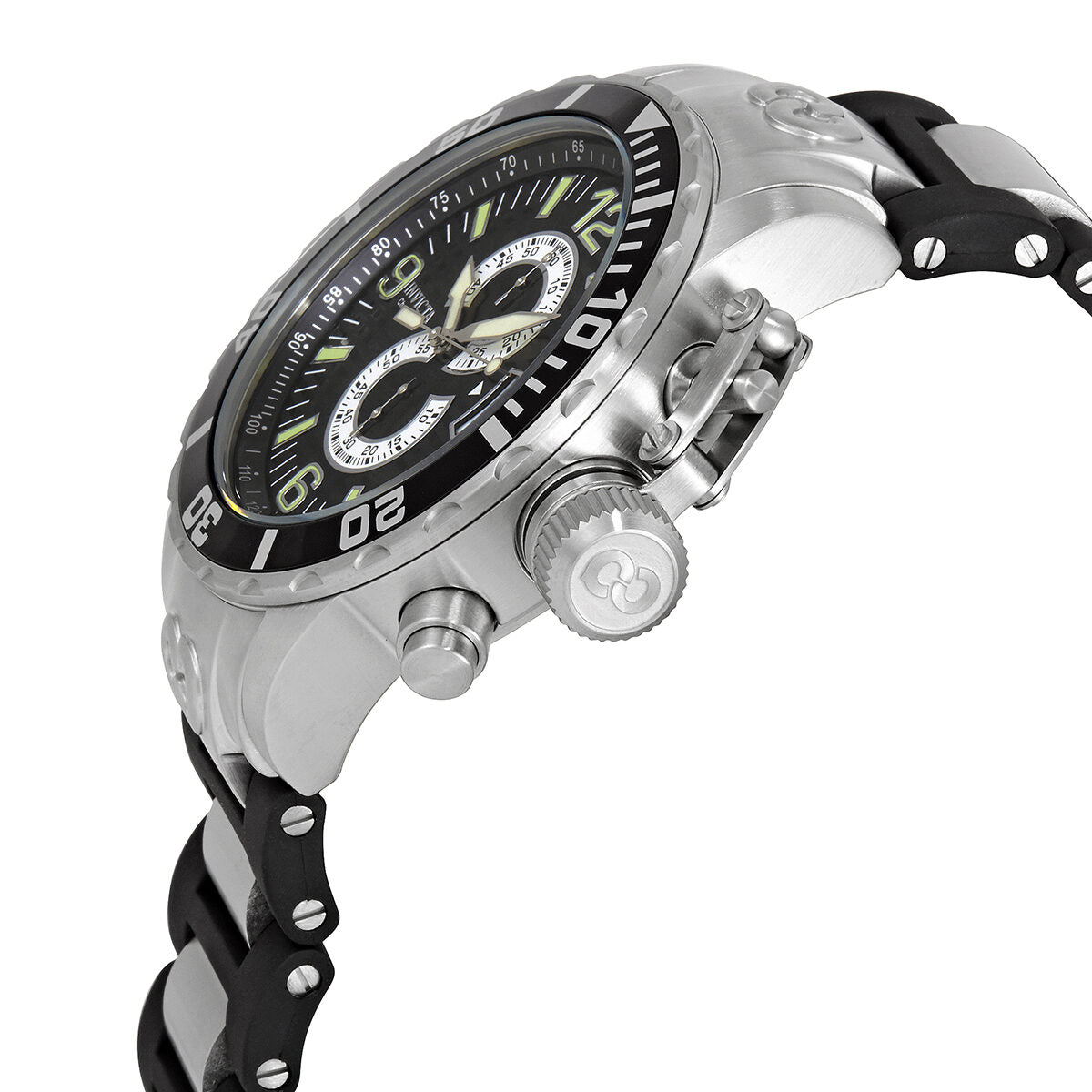 Invicta Corduba Diver Chronograph Black Dial Stainless Steel Men's Watch #4898 - Watches of America #2