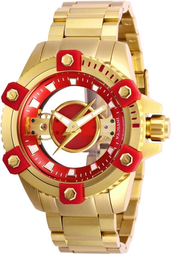 Invicta DC Comics Flash Red Yellow Gold-tone – Watches of America