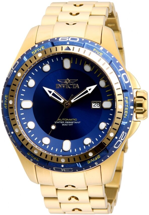 Invicta Hydromax Automatic Blue Dial Yellow Gold-tone Men's Watch – Watches America