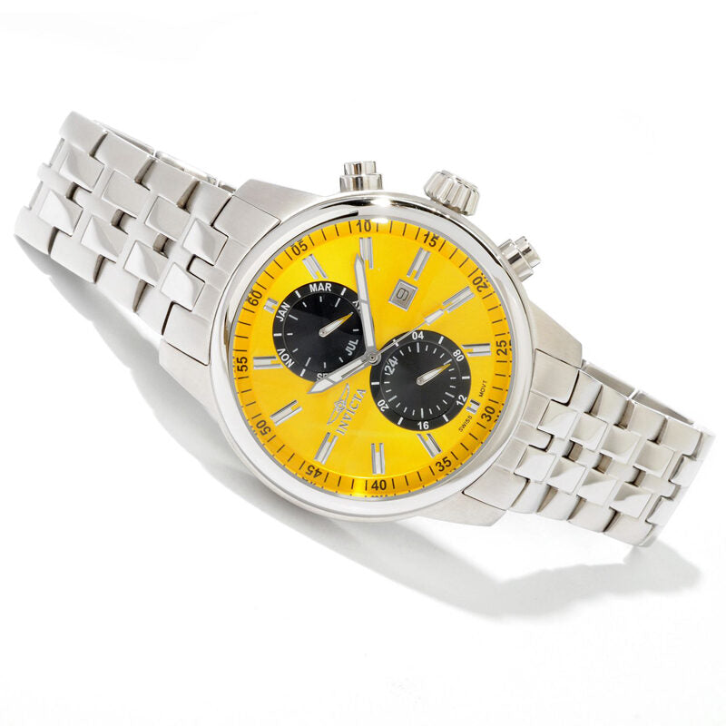 Invicta yellow face discount watch