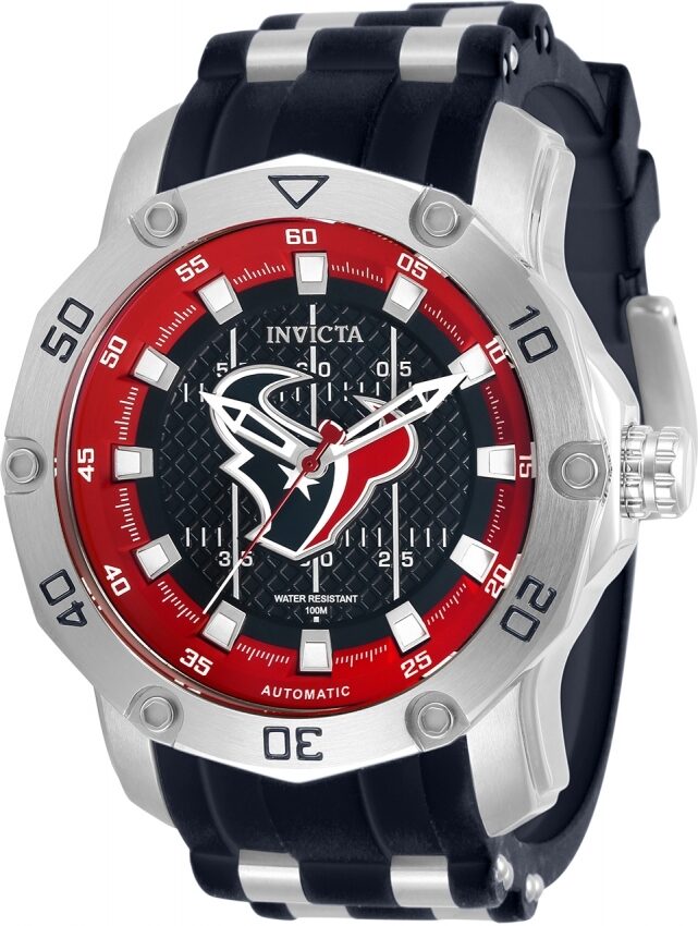 Invicta NFL Houston Texans Automatic Dark Blue Dial Men's Watch #32020 - Watches of America