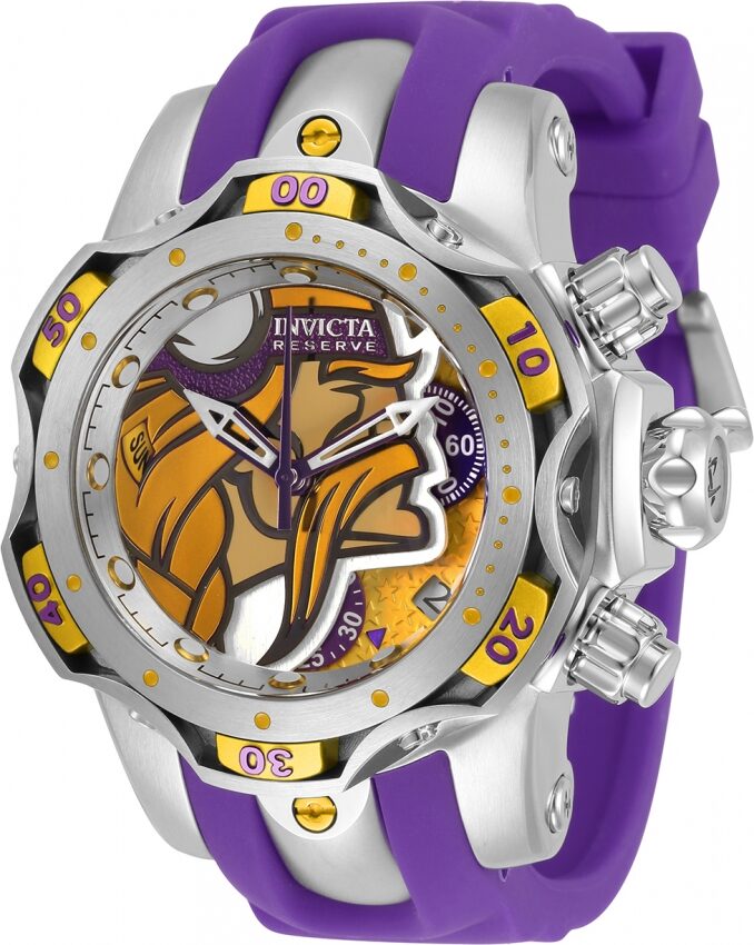 Invicta NFL Minnesota Vikings Men's Watch - 43mm, Steel, Gold (42473)