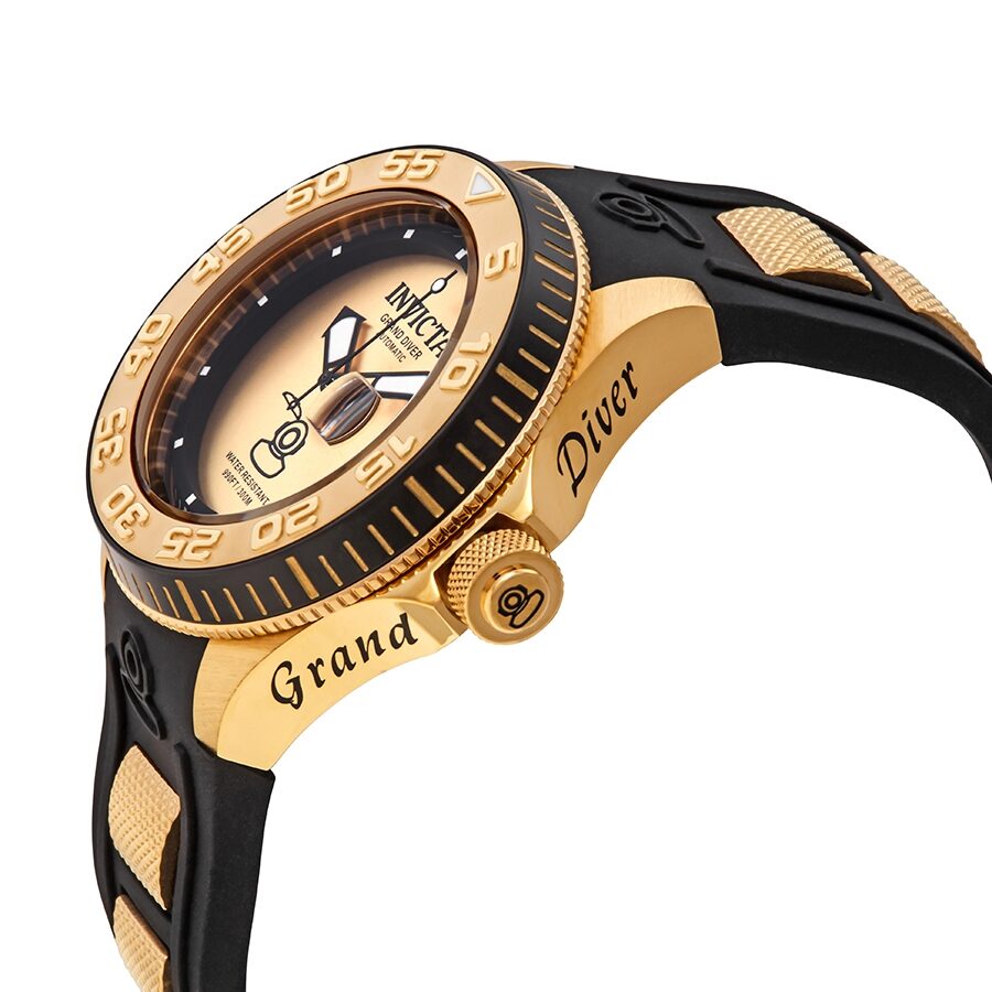 Invicta Pro Diver Automatic Gold Dial Men's Watch #25255 - Watches of America #2