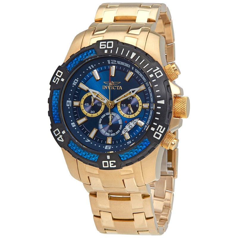 Invicta Pro Diver Chronograph Blue Dial Men's Watch #24856 - Watches of America