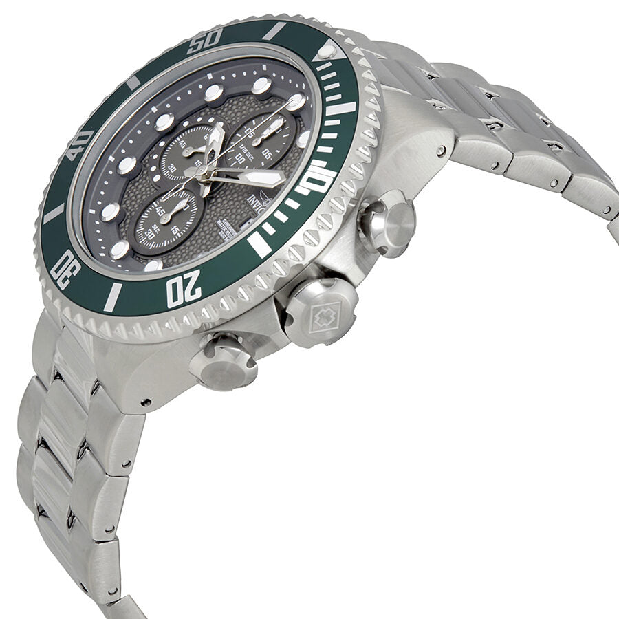 Invicta Pro Diver Chronograph Gunmetal Dial Stainless Steel Men's Watch #18908 - Watches of America #2