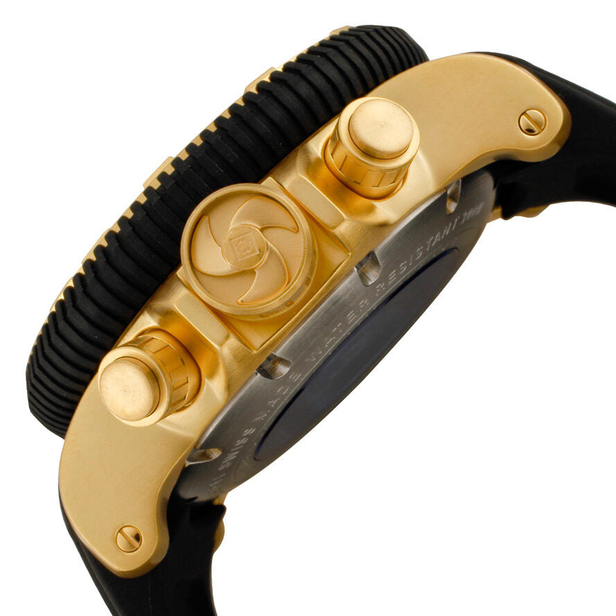 Invicta Pro Diver Black Dial Gold-plated Men's Watch #0415 - Watches of America #4