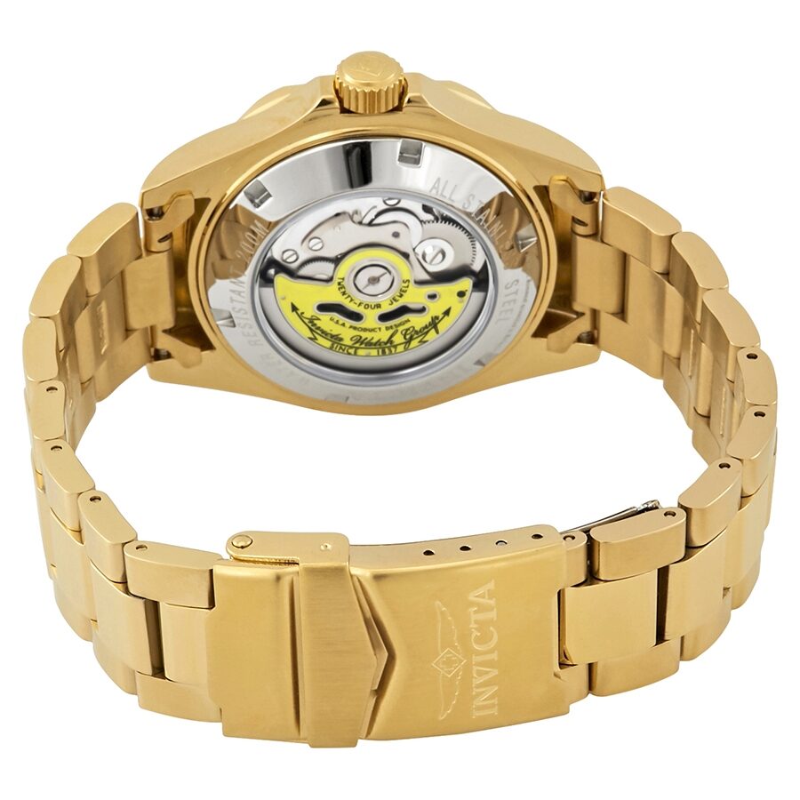 Invicta Pro Diver Gold Dial Gold PVD Men's Watch #13929 - Watches of America #3