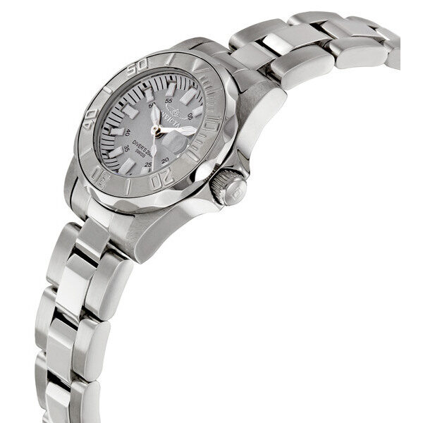 Invicta Pro Diver Light Gray Dial Stainless Steel Ladies Watch #7066 - Watches of America #2
