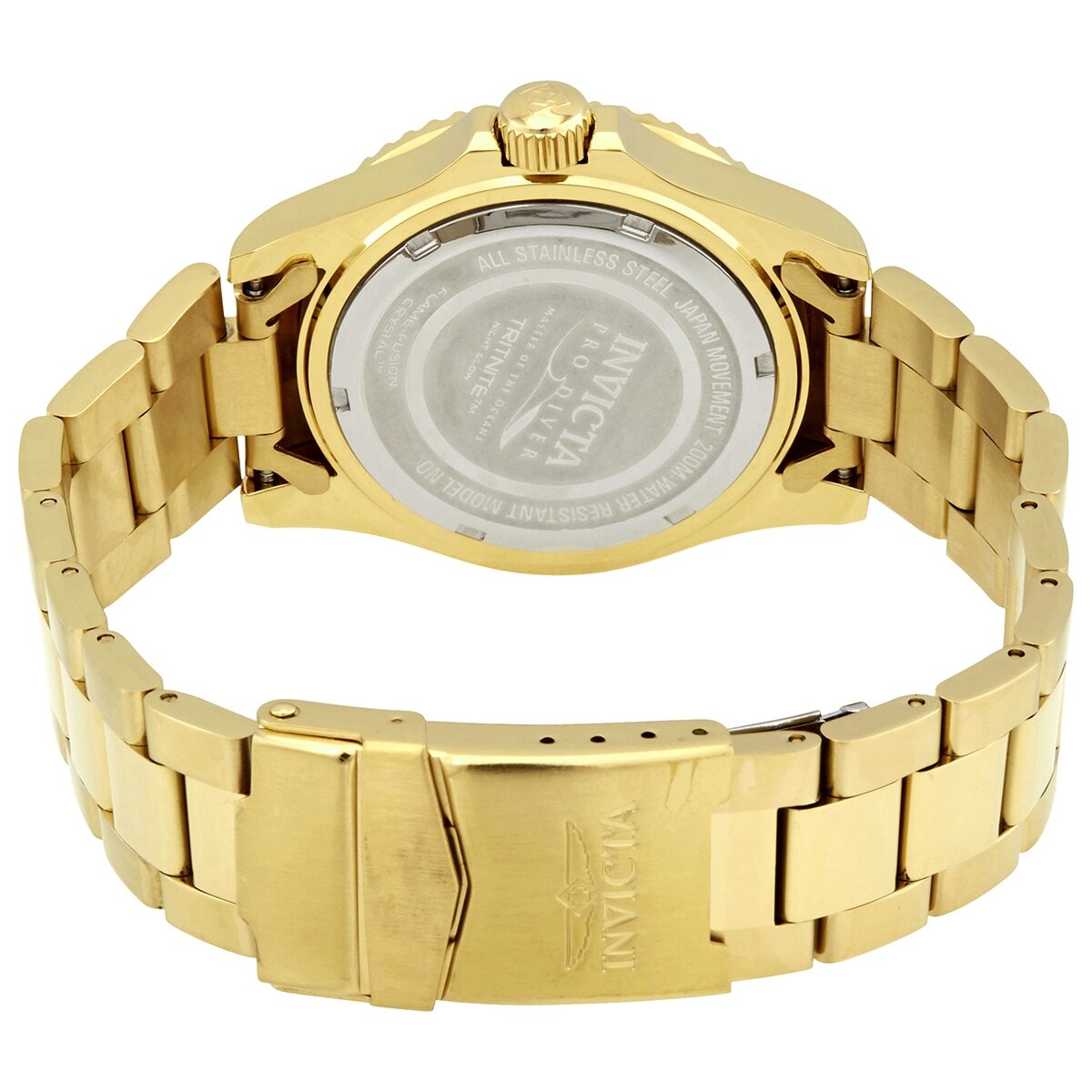 Invicta Pro Diver Quartz Blue Dial Yellow Gold-tone Men's Watch #30694 - Watches of America #3