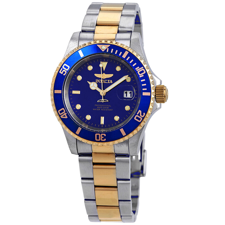 Invicta Pro Diver Blue Dial 40 mm Two-tone Men's Watch #26972 - Watches of America