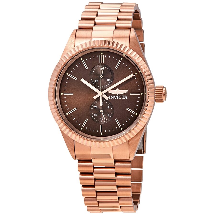 Invicta Specialty Brown Dial Men's Watch #29435 - Watches of America