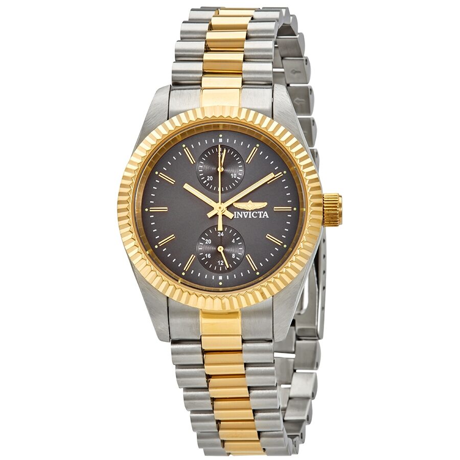 Invicta Specialty Charcoal Dial Two-tone Ladies Watch #29439 - Watches of America