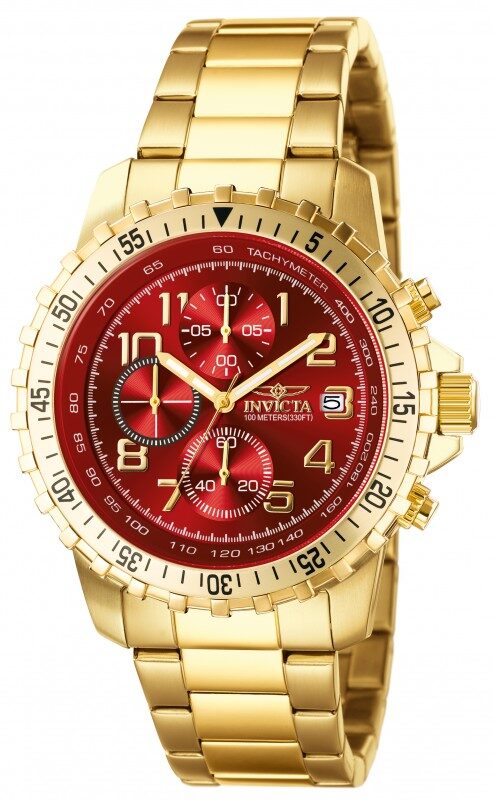 Invicta II Collection Red Gold-plated Men's Watch 6400 Watches of America