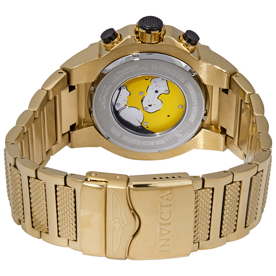 Invicta Speedway Chronograph Champagne Dial Gold Ion-plated Men's Watch #19529 - Watches of America #3