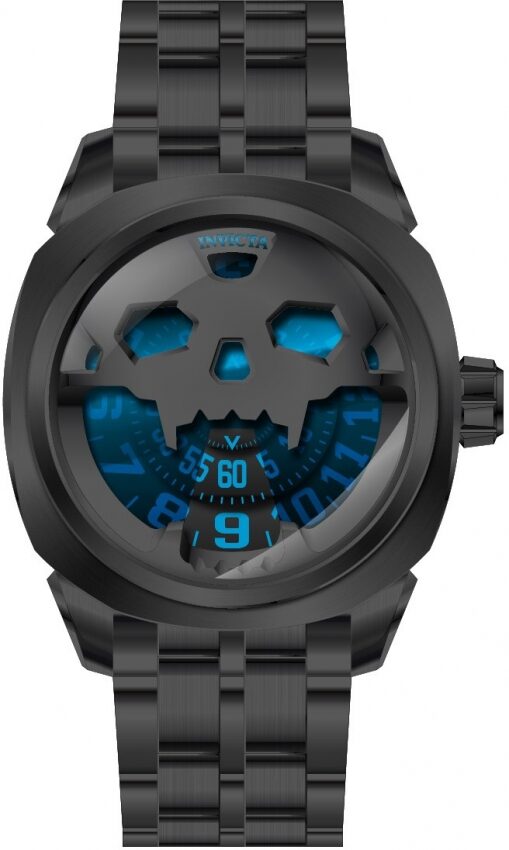 Skull Invicta Necklace Invicta Speedway Skull Automatic Blue Dial