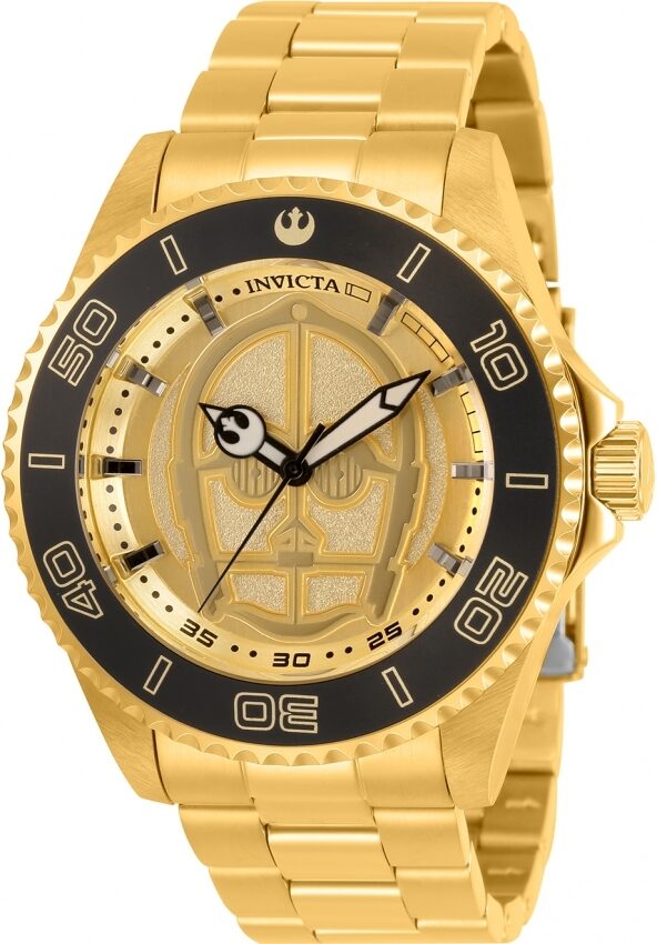 Invicta Star Wars C-3PO Quartz Gold Dial Men's Watch #31244 - Watches of America