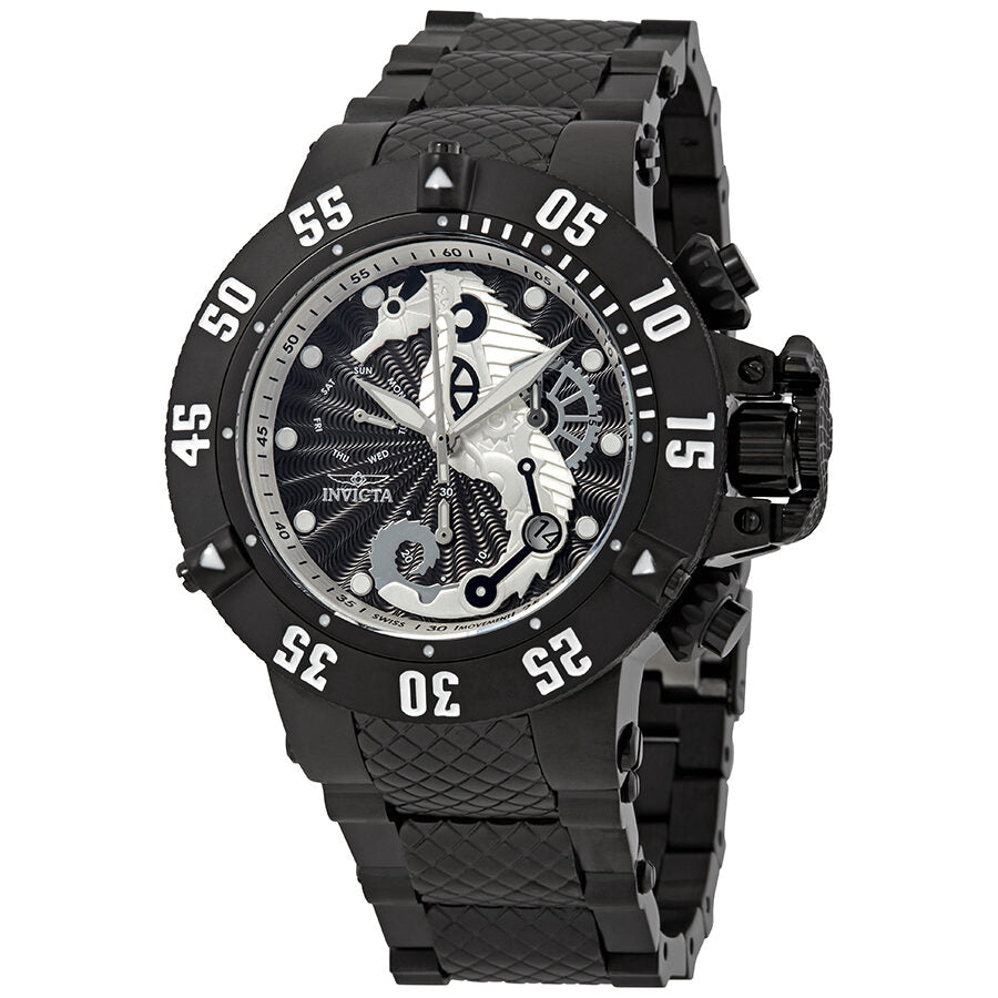 Invicta Subaqua Seahorse Chronograph Black Dial Men's Watch 26232