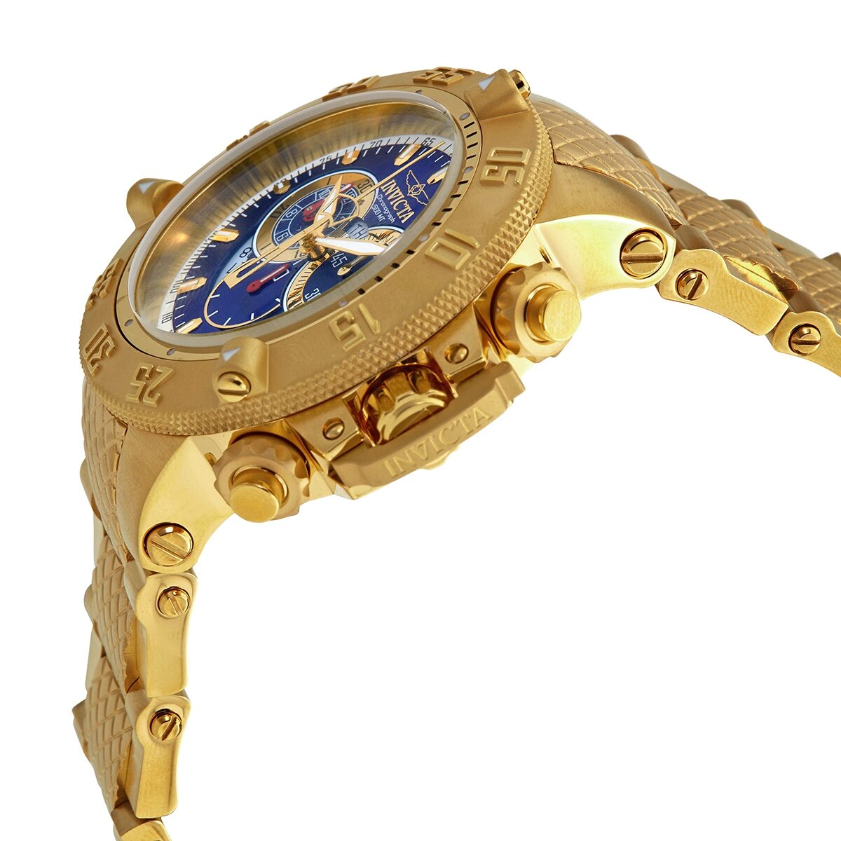 Invicta Subaqua Chronograph Men's Blue Dial Gold-plated Men's Watch #5404 - Watches of America #2