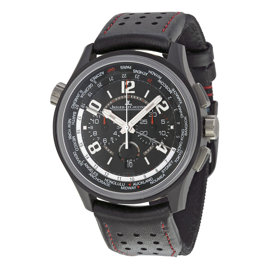 Jaeger LeCoultre Amvox 5 Worldtime Automatic Chronograph Black