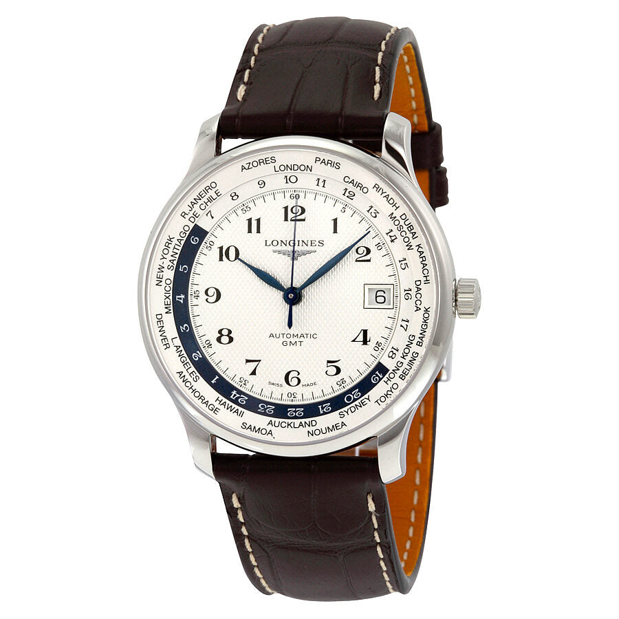 Longines Master Collection World Time Automatic GMT Steel Men s