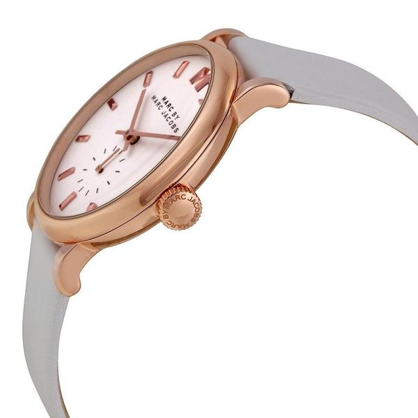 Marc By Marc Jacobs Baker MBM1283 - Reloj para mujer con esfera blanca