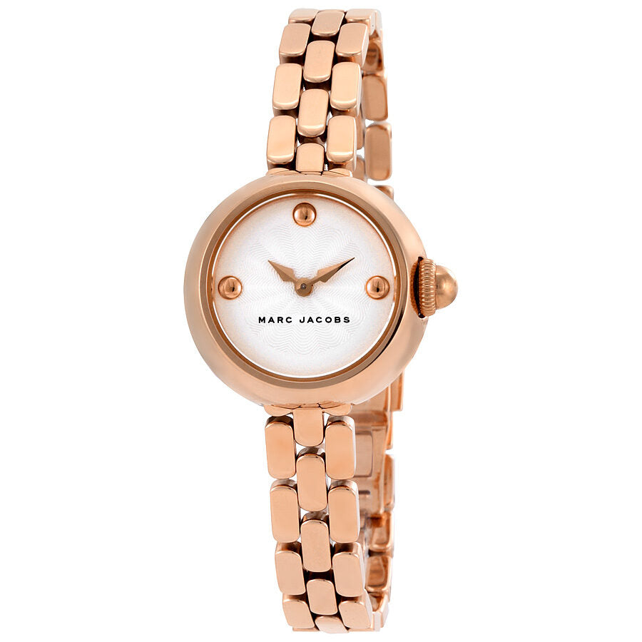 Marc Jacobs Courtney Silver Dial Ladies Rose Gold Watch