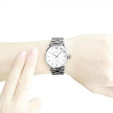 Reloj Marc By Marc Jacobs Baker para mujer, esfera blanca, acero, MBM3242