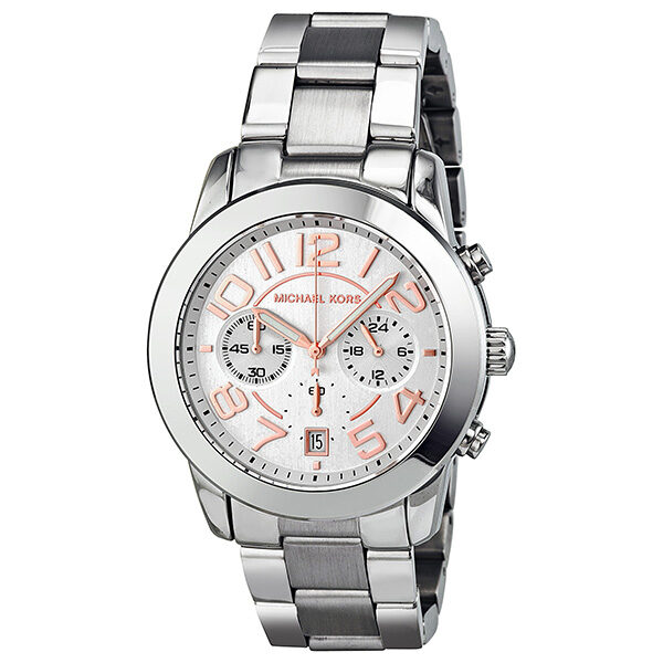 Michael Kors Mercer Chronograph Silver Dial Ladies Watch MK5725