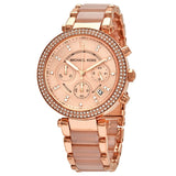 Michael Kors Parker Blush Dial Ladies Watch #MK5896 - Watches of America