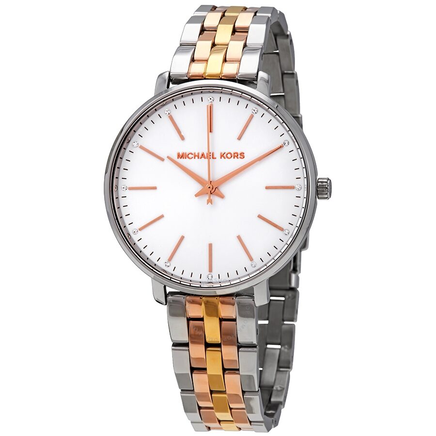 Michael kors best sale pyper watch silver