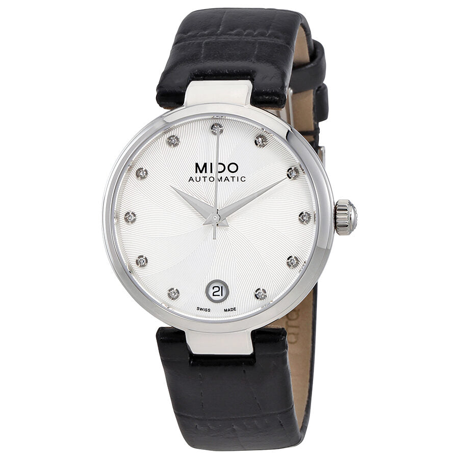 Mido Baroncelli II Reloj automático para mujer con esfera plateada