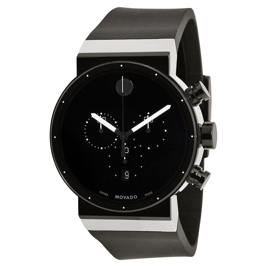 Movado Sapphire Crystal All Black Movado Mens Watch Sapphire