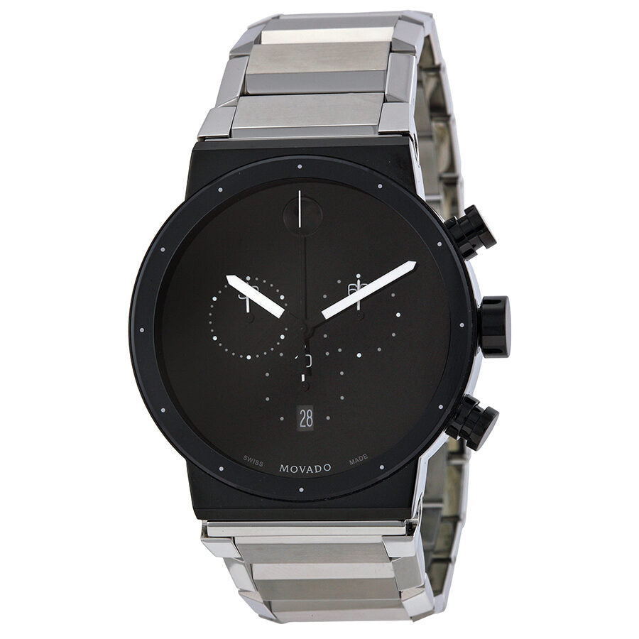 Movado black shop sapphire watch