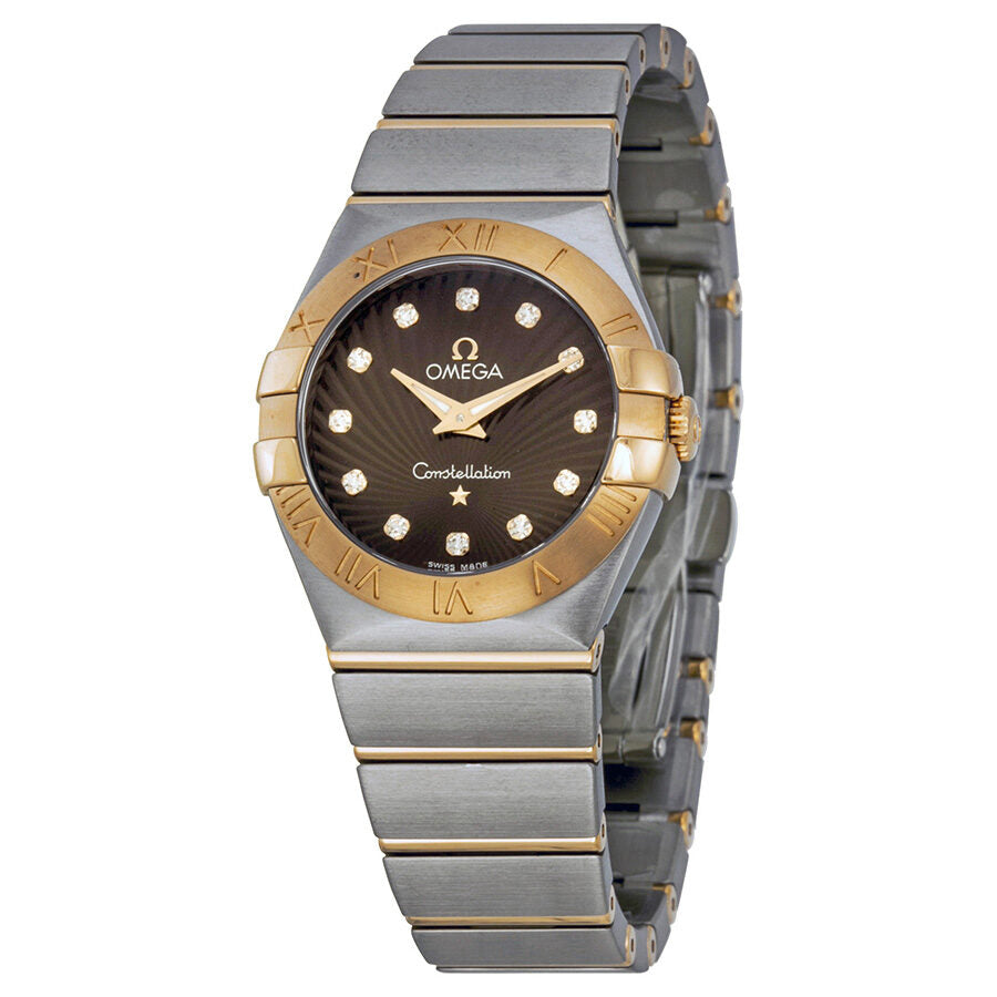 Omega Constellation Diamond Brown Dial Ladies Watch 123.20.27.60.63.001 –  Watches of America