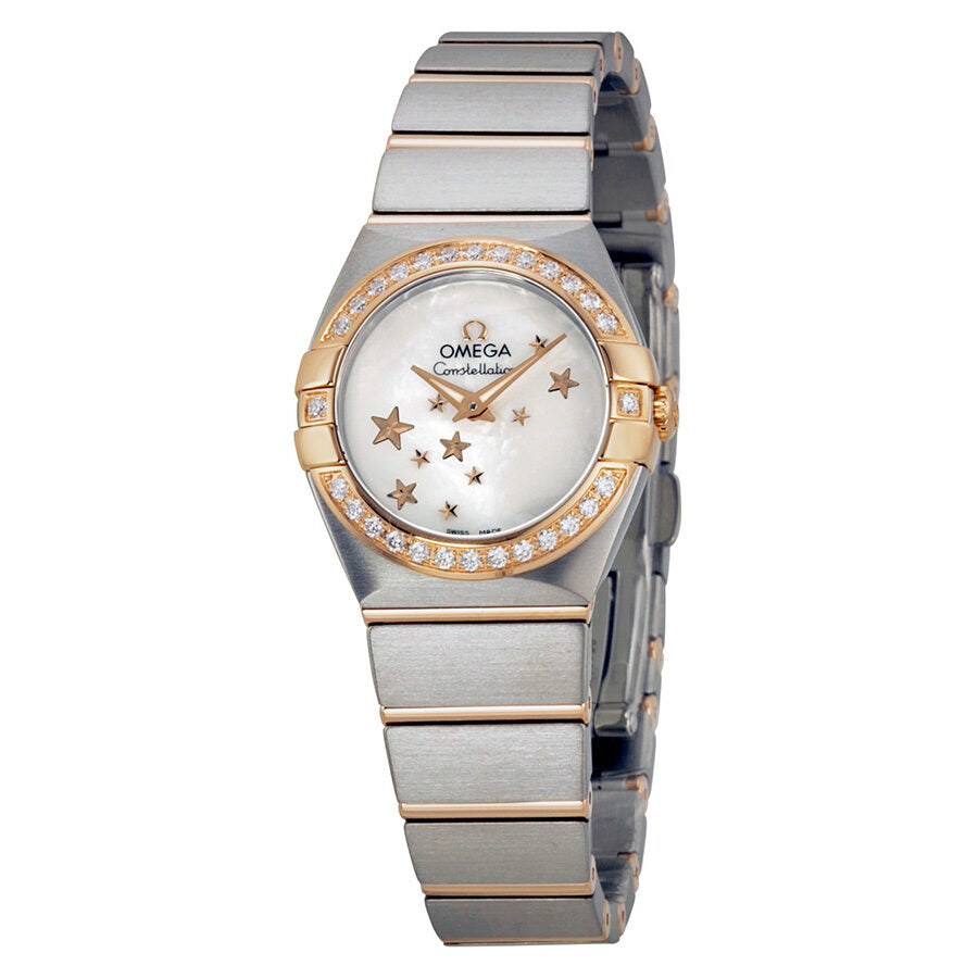 Omega constellation mother of outlet pearl dial ladies watch