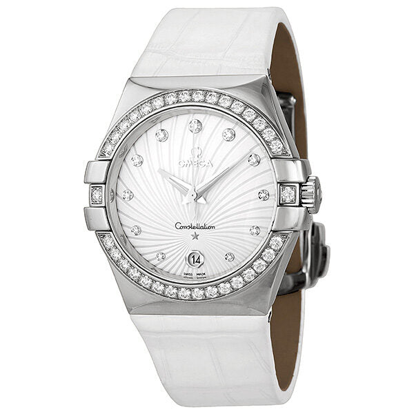 Omega Constellation White Diamond Dial Stainless Steel White